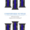 Camo with Blue Stripe Silicone Apple Watch Band