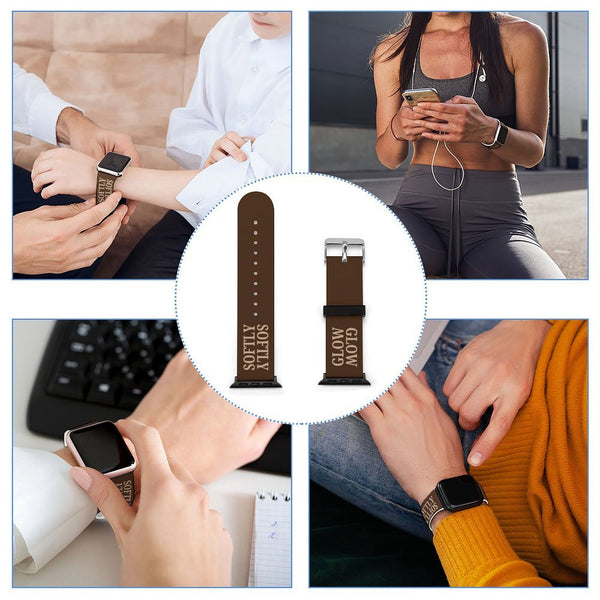Mocha Glow Softly Silicone Apple Watch Band