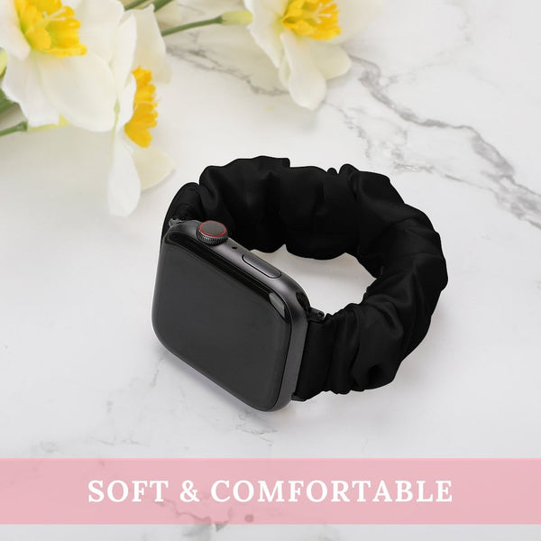 Black Scrunchie Apple Watch Band