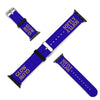 Blue & Gold Glow Softly Silicone Apple Watch Band