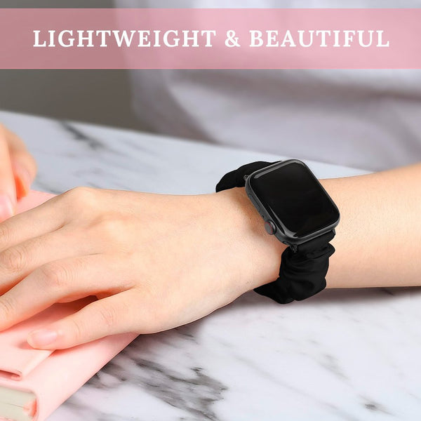 Black Scrunchie Apple Watch Band