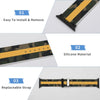 Camo with Gold Stripe Silicone Apple WatchBand