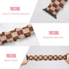 Brown Checkered Scrunchie Apple Watch Band