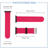 Hot Pink Silicone Apple Watch Band