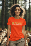 Stylish Upscale Mindset Tee, Unisex Jersey Tee, Motivational Shirt, Fashionable T-Shirt, Gift for Confidence, Streetwear Top - Orange