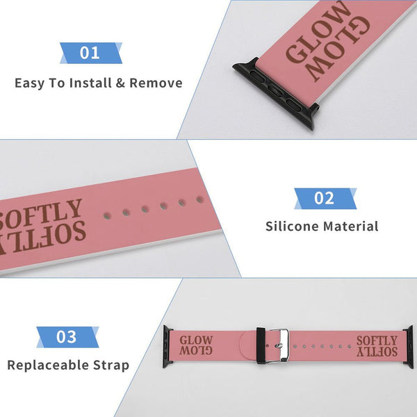 Blush Glow Softly Silicone Apple Watch Band