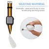Brown and Gold Silicone Apple Watch Band