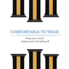 Black and Gold Silicone Apple Watch Band