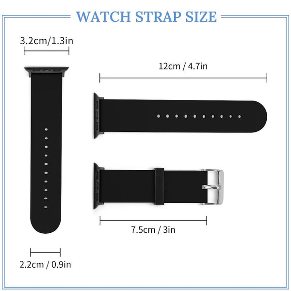 Black Silicone Apple Watch Band