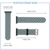 Pink & Green Checkered Silicone Apple Watch Band
