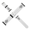 White Main Character Energy Silicone Apple Watch Band