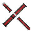 Camo with Red Stripe Silicone Apple Watch Band