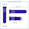 Blue & White Glow Softly Silicone Apple Watch Band