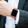 Red & White Checkered Silicone Apple Watch Band