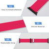 Hot Pink Silicone Apple Watch Band
