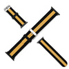 Black and Gold Silicone Apple Watch Band