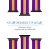 Purple and Gold Silicone Apple Watch Band